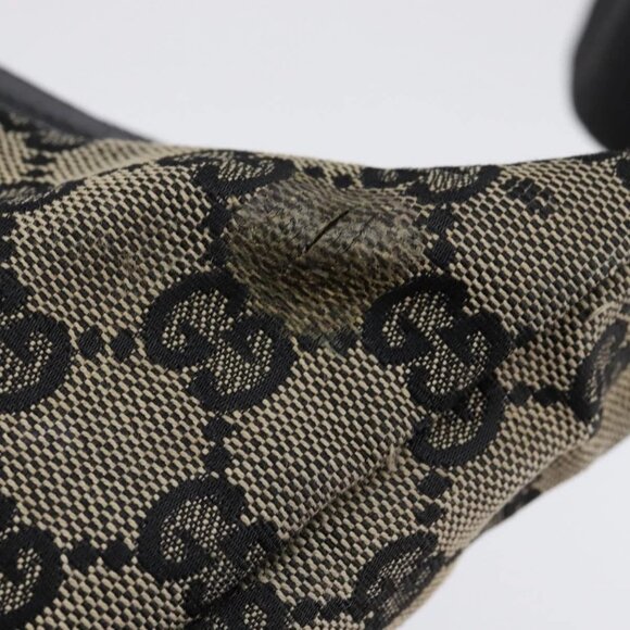 GUCCI GG Canvas Shoulder Bag Navy Gold 019 - Picture 9 of 16